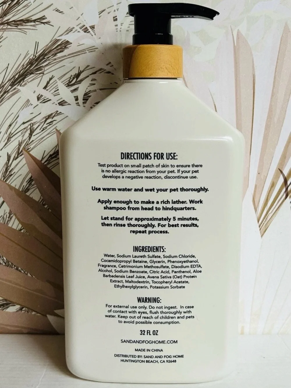 SAND+PAWS Oatmeal & Almond Pet Shampoo & Conditioner - Cream